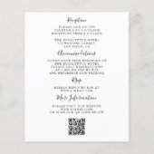 De code van het budget QR allen in één bruiloftsui (Achterkant)