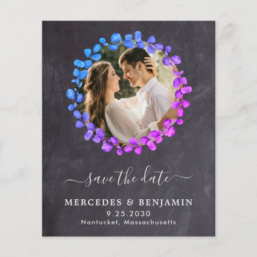 De code van het budget QR sparen de Datum Botanisc (Voorkant)