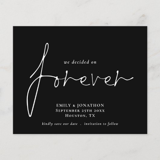 De code van het budget QR voor altijd zwart beslis (Voorkant)