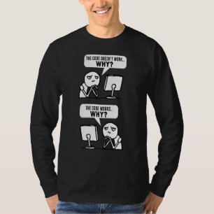 De code van het Gezegde van het Meme van de Codeur T-shirt
