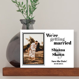 De Code van het Malplaatje van de foto QR sparen d Save The Date