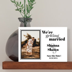 De Code van het Malplaatje van de foto QR sparen d Save The Date
