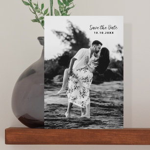 De code van het Malplaatje van de Zwarte & Witte Q Save The Date