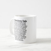 De Code van Neurenberg Koffiemok (Voorkant links)