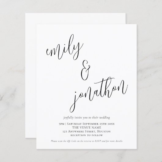 De Code van QR van de begroting het Moderne Band v (Voorkant / Achterkant)