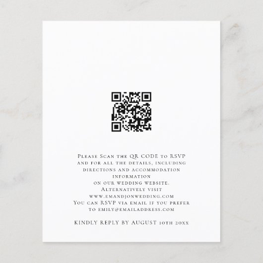 De Code van QR van de begroting het Moderne Band v (Achterkant)