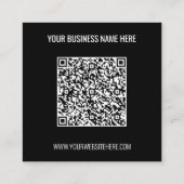 De code van QR van de douane en het Visitekaartje  (Achterkant)