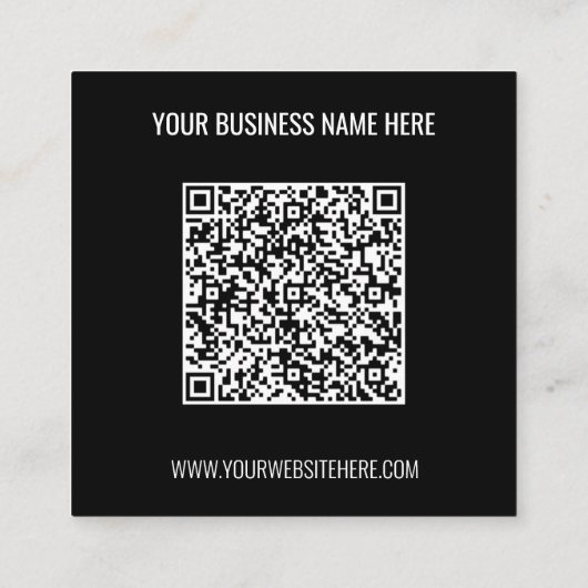 De code van QR van de douane en het Visitekaartje  (Achterkant)