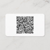 De code van QR van de douane en het Visitekaartje  (Achterkant)