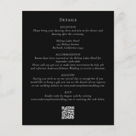 De code van QR van de kalligrafie allen in Één Uit (Achterkant)