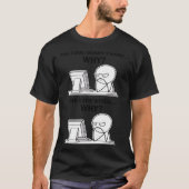 De code werkt waarom de code werkt Waarom programm T-shirt (Voorkant)