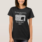 De code werkt waarom programmeur t-shirt (Voorkant)