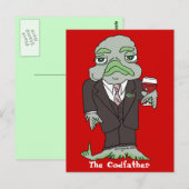 De Codfather-Cartoon is een aangepast Briefkaart (Voorkant / Achterkant)