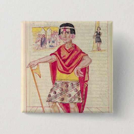 De Codice Murua Vierkante Button 5,1 Cm (Voorkant)