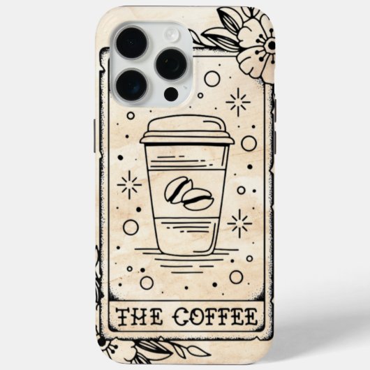 De Coffee Tarot Kaart Case-Mate iPhone Case (Achterkant)
