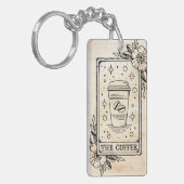 De Coffee Tarot Kaart Sleutelhanger (Voorkant Links)
