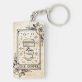 De Coffee Tarot Kaart Sleutelhanger (achterkant)