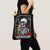 De Coffee Witchy Vibes Tote Bag – Magisch Goth (Dichtbij)