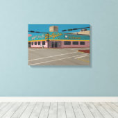 De coffeeshop van Wolfie Canvas Afdruk (Insitu (Houten vloer))