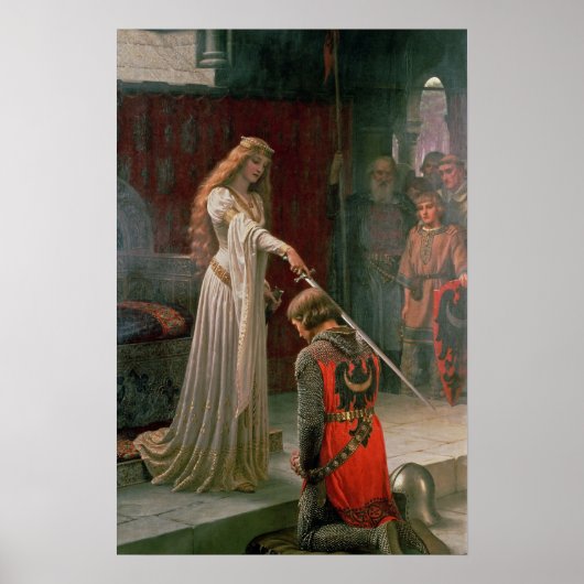 De colade van Edmund Blair Leighton - poster (Voorkant)