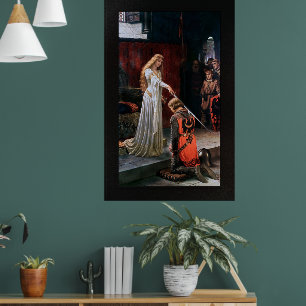 De colade van Edmund Blair Leighton Poster
