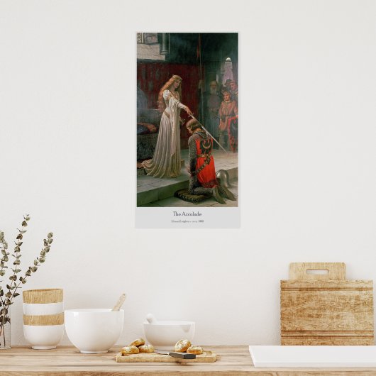 De colade van Edmund Leighton Poster (Keuken)