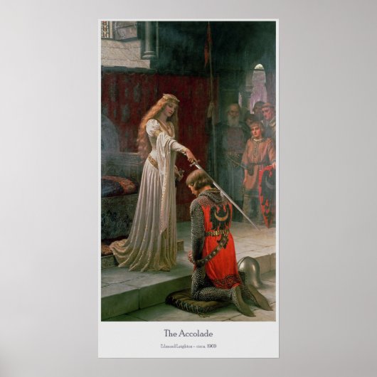De colade van Edmund Leighton Poster (Voorkant)