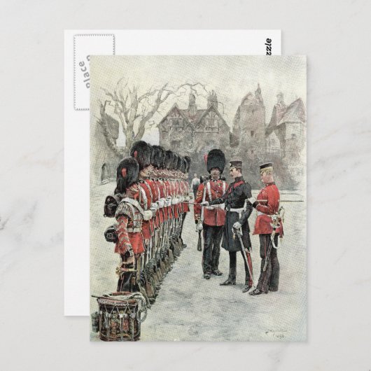 De Coldstream Guards in de Tower Briefkaart (Voorkant / Achterkant)