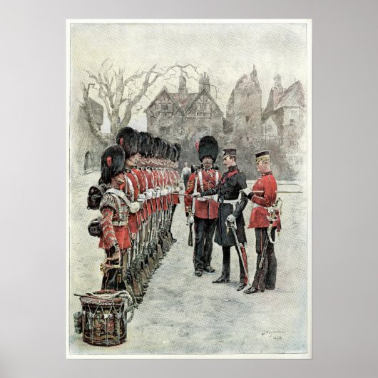 De Coldstream Guards in de Tower Poster (Voorkant)