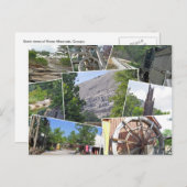 De Collage van de Berg van de steen, de Berg van Briefkaart (Voorkant / Achterkant)