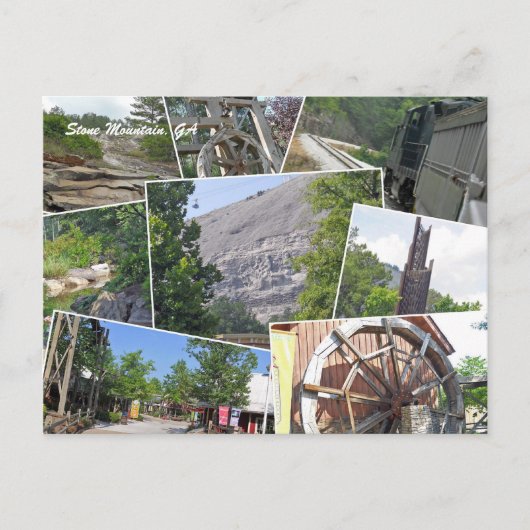 De Collage van de Berg van de steen, de Berg van Briefkaart (Voorkant)