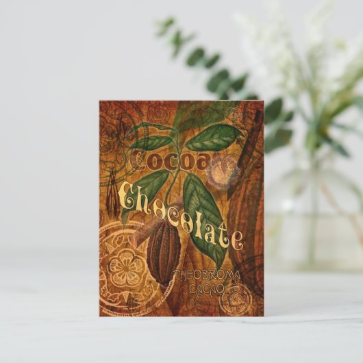 De Collage van de chocolade Briefkaart (Staand voorkant)