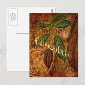 De Collage van de chocolade Briefkaart (Voorkant / Achterkant)