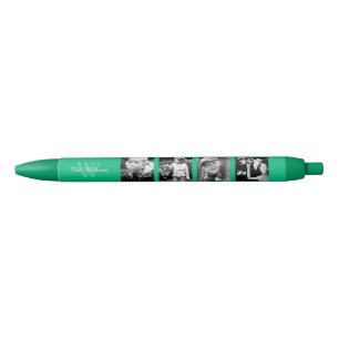 De Collage van de Foto van de Familie van de Zwarte Inkt Pen