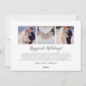 De Collage van de Foto van het Huwelijk van de Feestdagenkaart (Achterkant)