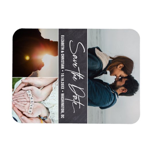 De collage van de Foto van het Manuscript van Chal Magneet (Horizontaal)