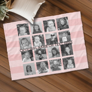 De Collage van de Foto van Instagram tot 16 foto's Fleece Deken