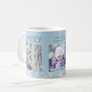 De Collage van de Foto van Kerstmis is het Koffiemok