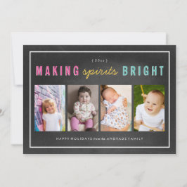 De Collage van de Foto van Kerstmis van het Bord Feestdagenkaart