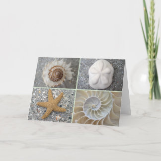 De Collage van de zeeschelp Kaart
