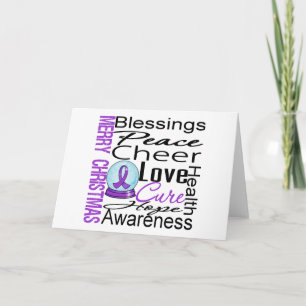 De Collage van de Ziekte van Alzheimer van de Feestdagen Kaart