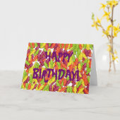 de collage van het geleibaby, HAPPYBIRTHDAY! Kaart (Gele Bloem)