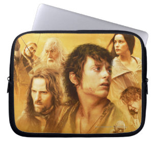 De Collage van het karakter Laptop Sleeve