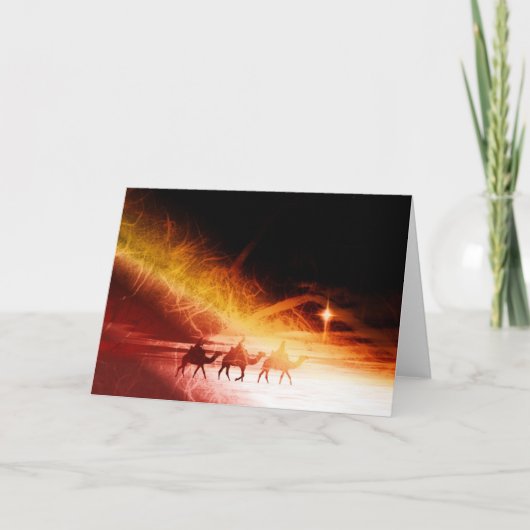 De collage van Kerstmis, warme kleuren Feestdagen Kaart (Voorkant)