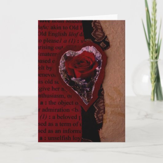 DE COLLAGE VAN VALENTIJN FEESTDAGEN KAART (Voorkant)