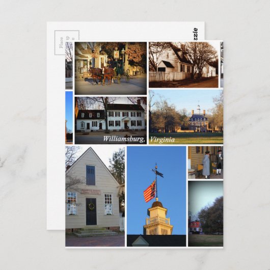 De Collage van Williamsburg Briefkaart (Voorkant / Achterkant)