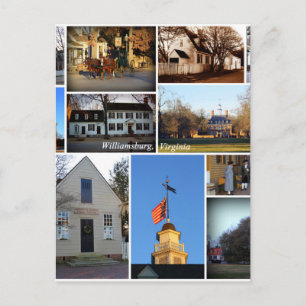 De Collage van Williamsburg Briefkaart
