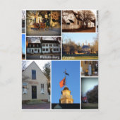 De Collage van Williamsburg Briefkaart (Voorkant)