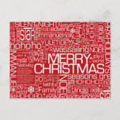 De Collage van Word van Kerstmis Feestdagenkaart (Voorkant)