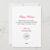 De collectieve Groeten van de Vakantie | Ontwerp Feestdagenkaart (Achterkant)